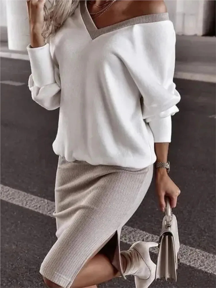 Owner Girl Zweiteiler Damen – Herbst Hoodie & Figurbetonter Minirock
